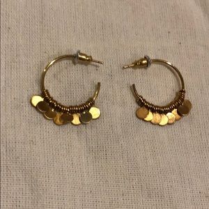 Gold hoop earrings